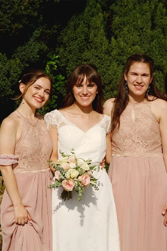 halter-blush-pink-lace-top-long-bridesmaid-dress