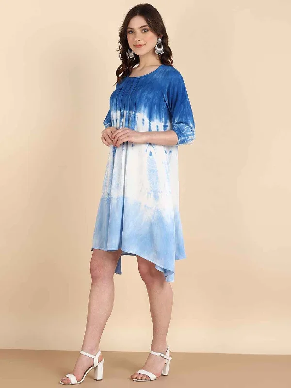 hand-dyed-knee-length-dress-for-women