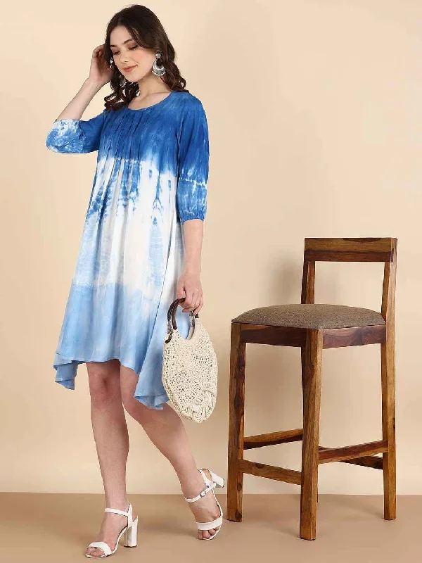 hand-dyed-knee-length-dress-for-women