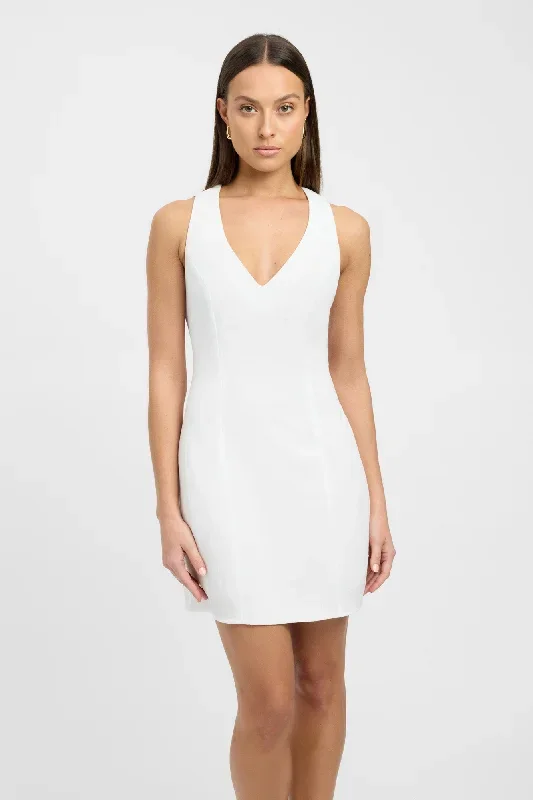 hayman-vee-mini-dress-white