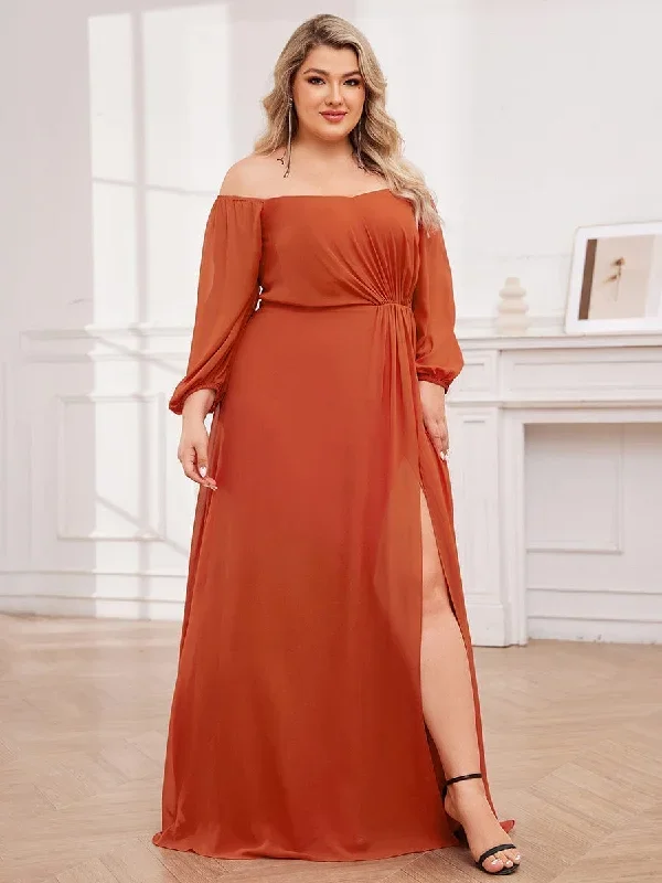 high-slit-waist-pleated-off-shoulder-chiffon-bridesmaid-dress-with-long-sleeves-ess0002