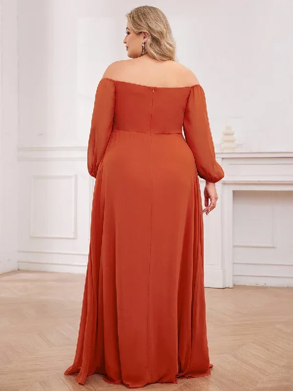 high-slit-waist-pleated-off-shoulder-chiffon-bridesmaid-dress-with-long-sleeves-ess0002