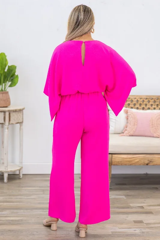 hot-pink-solid-dolman-sleeve-woven-jumpsuit