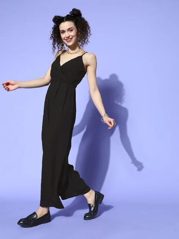 jp3064bk-berrylush-women-solid-black-v-neck-sleeveless-gathered-wrap-basic-jumpsuit