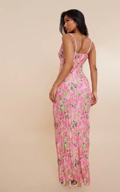 juliet-print-pleated-bodycon-maxi-dress