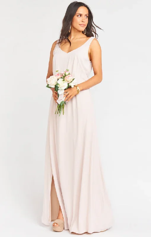 Kendall Maxi Dress Long ~ Show Me the Ring Crisp