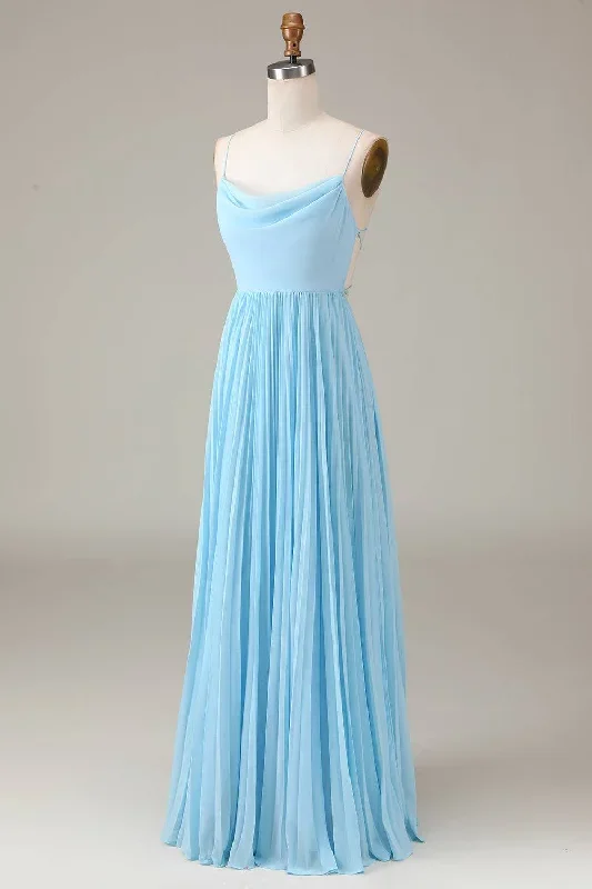 lace-up-cowl-neck-light-blue-a-line-chiffon-bridesmaid-dress