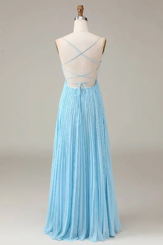 lace-up-cowl-neck-light-blue-a-line-chiffon-bridesmaid-dress