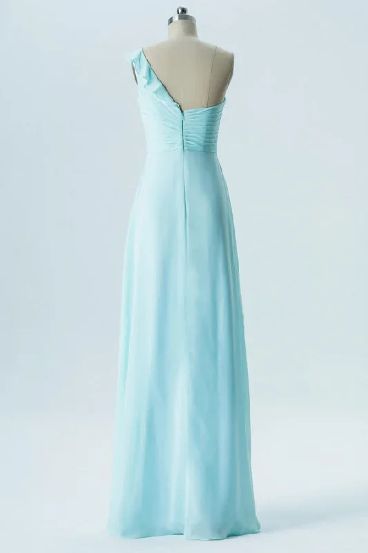 light-blue-one-shoulder-ruffled-bridesmaid-dress