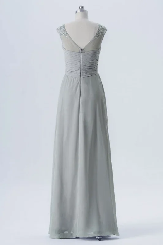 light-grey-crew-neck-bridesmaid-dress-with-appliques