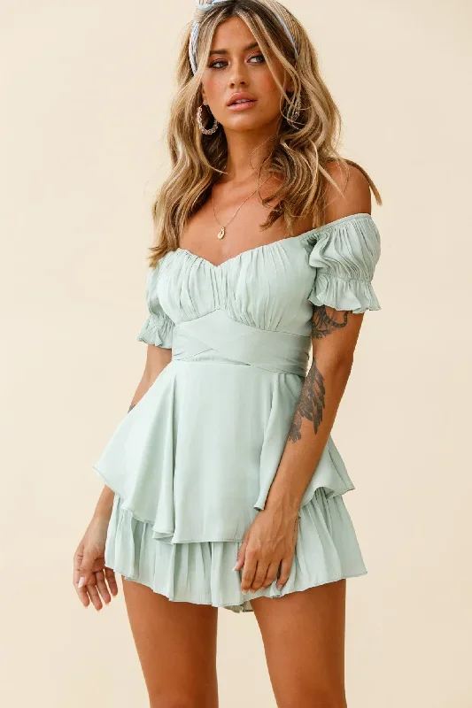 linka-off-shoulder-tie-back-romper-pistachio