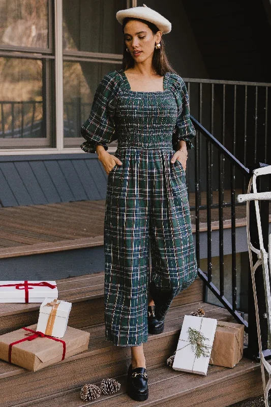 Madeline Jumpsuit in Plaid - FINAL SALE