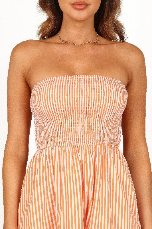 maisie-strapless-midi-dress-orange-stripe