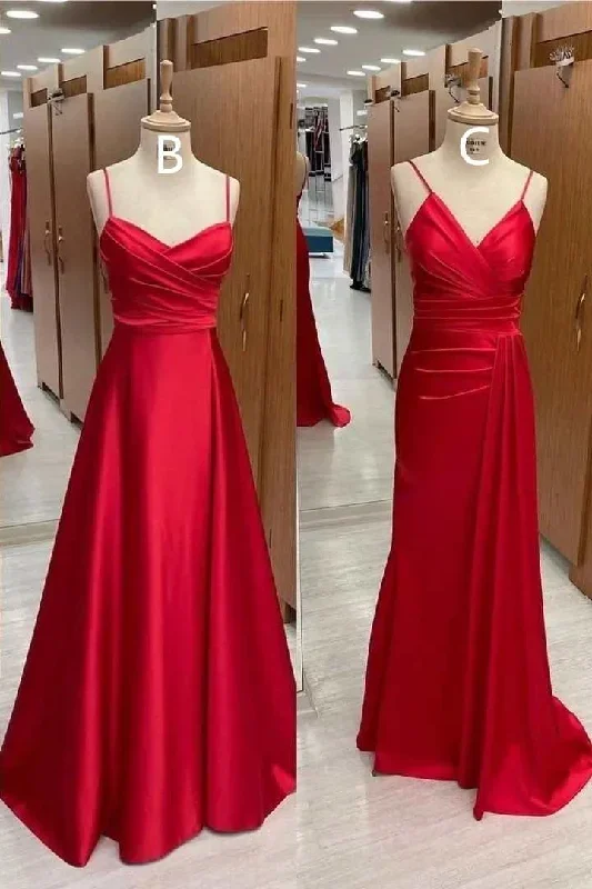 mismatched-red-satin-long-bridesmaid-dress