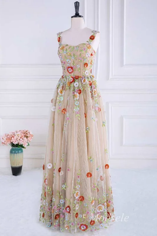 nude-sequin-appliques-sweetheart-a-line-long-prom-dress