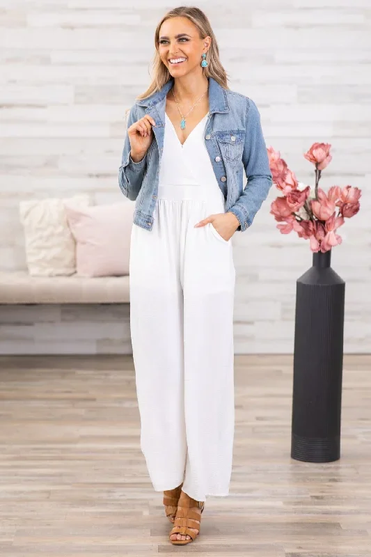 off-white-smocked-waist-double-v-neck-jumpsuit