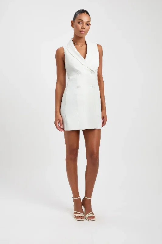 Oyster Sleeveless Blazer Dress