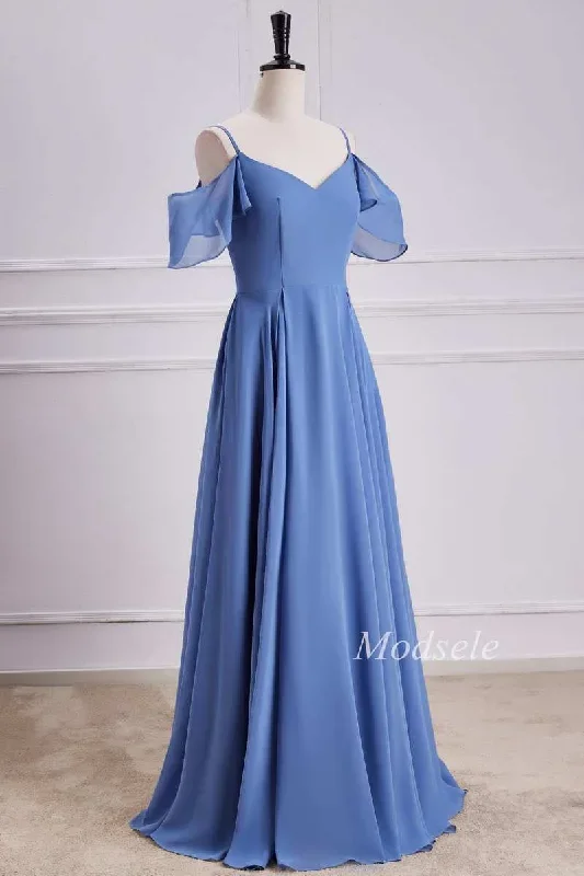 periwinkle-cold-shoulder-a-line-long-dress