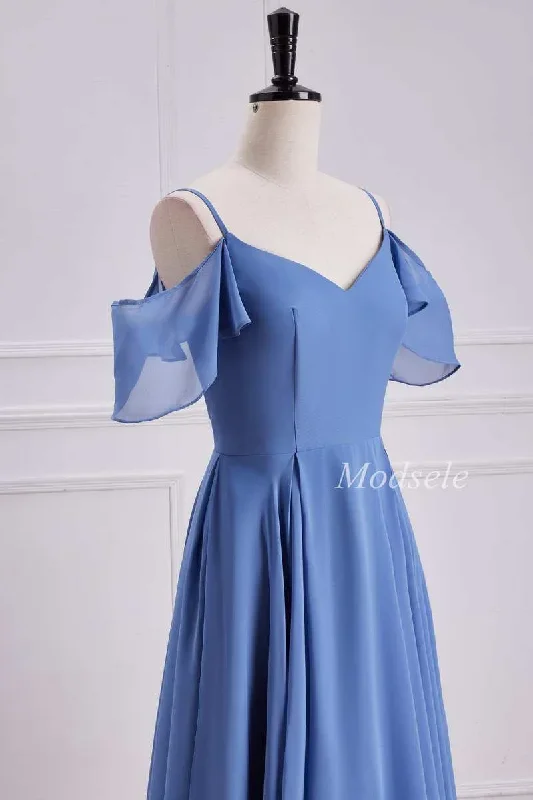 periwinkle-cold-shoulder-a-line-long-dress