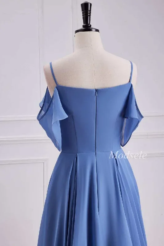 periwinkle-cold-shoulder-a-line-long-dress