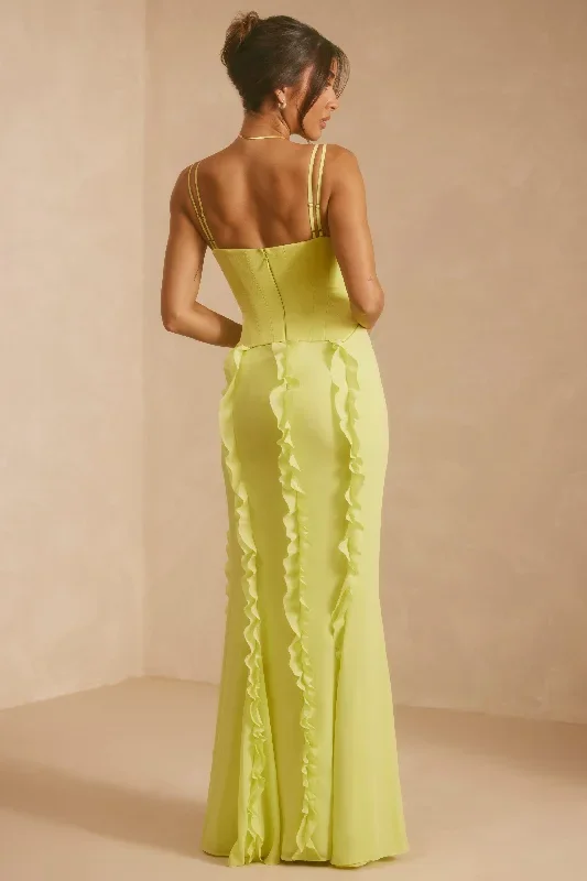 perrine-corset-frill-skirt-maxi-dress-lime-green