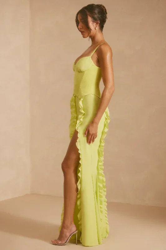 perrine-corset-frill-skirt-maxi-dress-lime-green