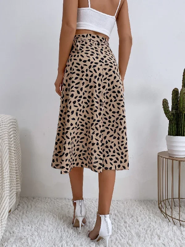 polka-dot-printed-split-skirt