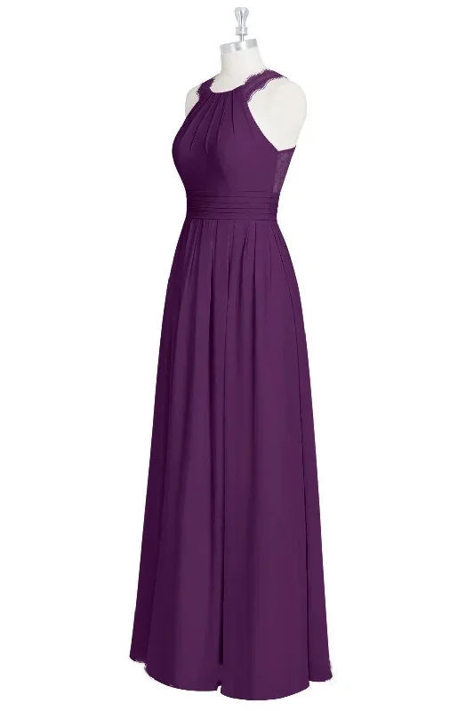 purple-halter-backless-a-line-gathered-bridesmaid-dress