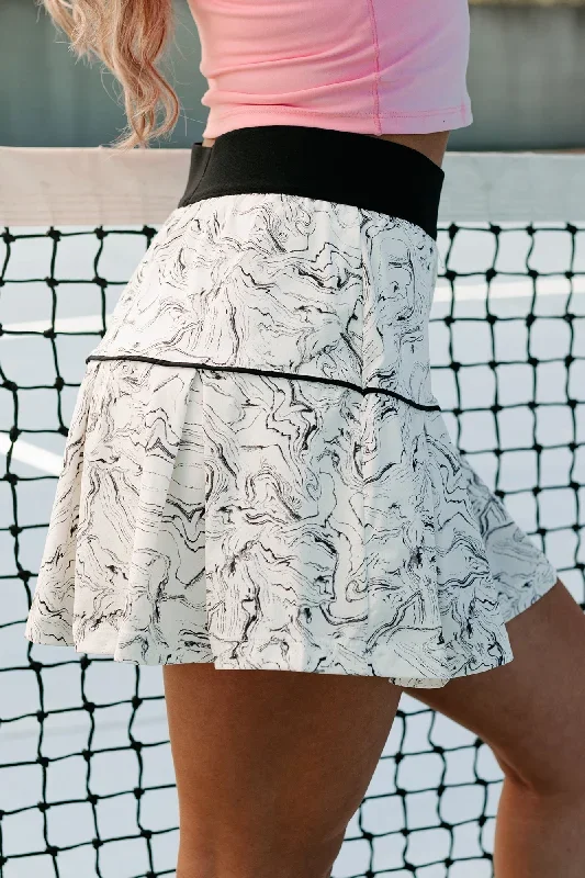 ready-for-action-marble-print-pleated-active-skirt-white-black