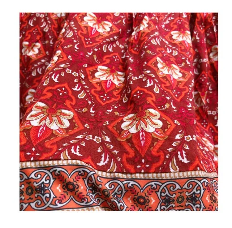 red-floral-print-kimono-sleeve-mini-dress