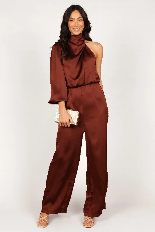 savannah-one-shoulder-jumpsuit-chocolate