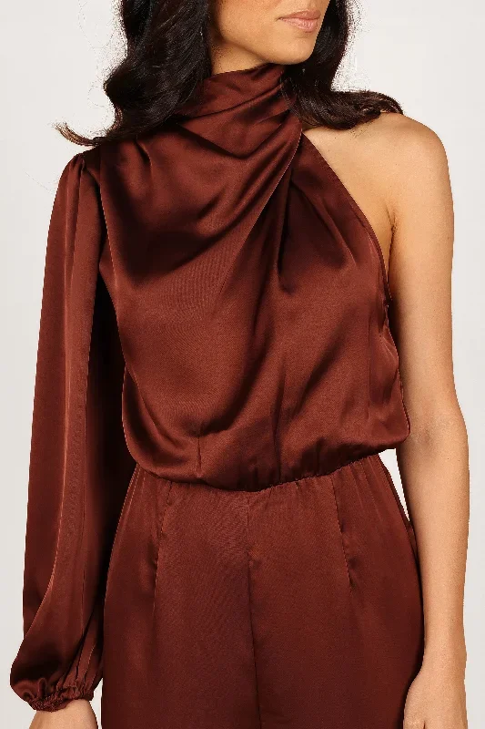 savannah-one-shoulder-jumpsuit-chocolate