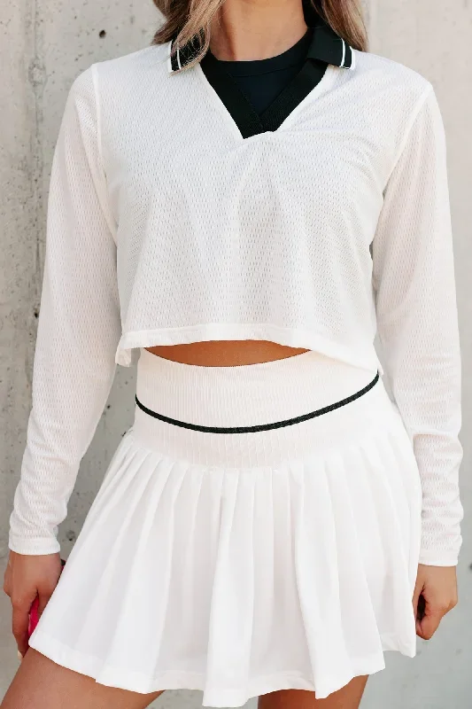 scoring-points-retro-stripe-crop-top-tennis-skirt-set-white-black