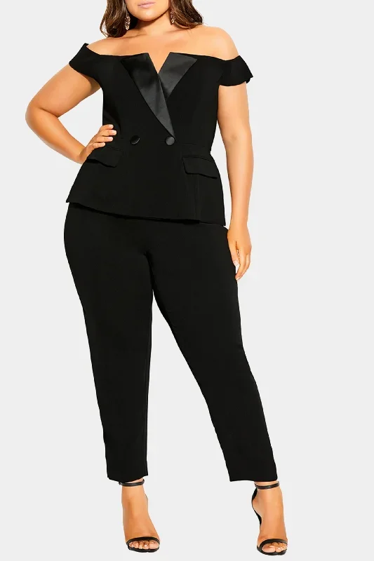 Sexy Tuxe Jumpsuit