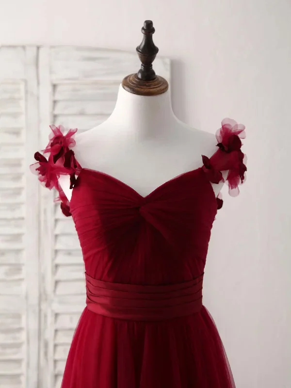 simple-burgundy-tulle-long-prom-dress-burgundy-bridesmaid-dress