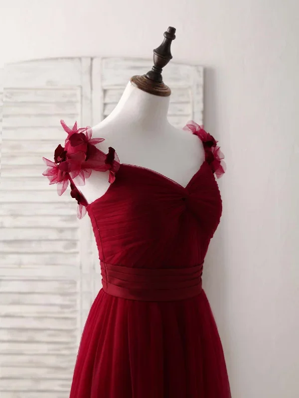 simple-burgundy-tulle-long-prom-dress-burgundy-bridesmaid-dress