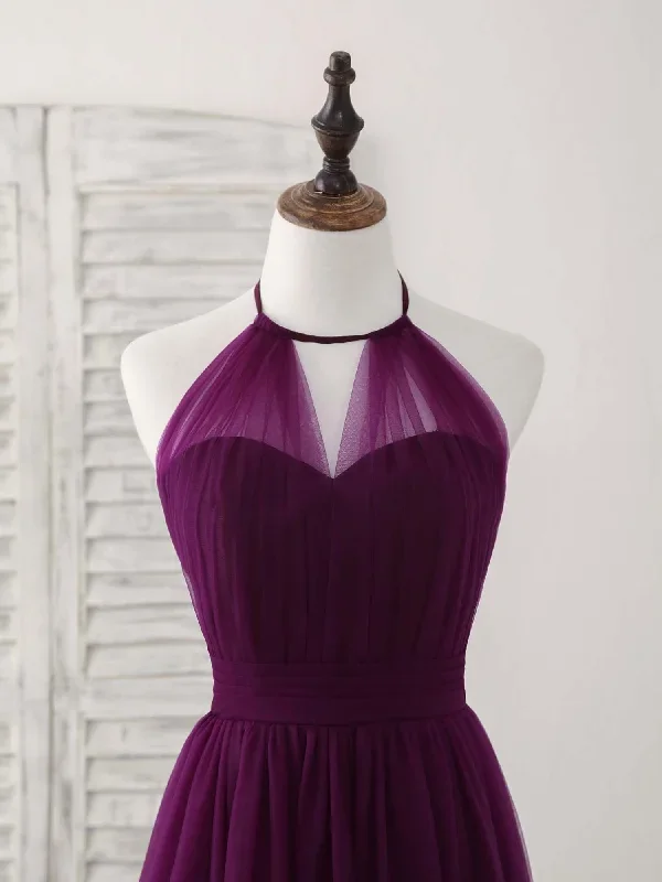 simple-tulle-a-line-purple-long-prom-dress-bridesmaid-dress