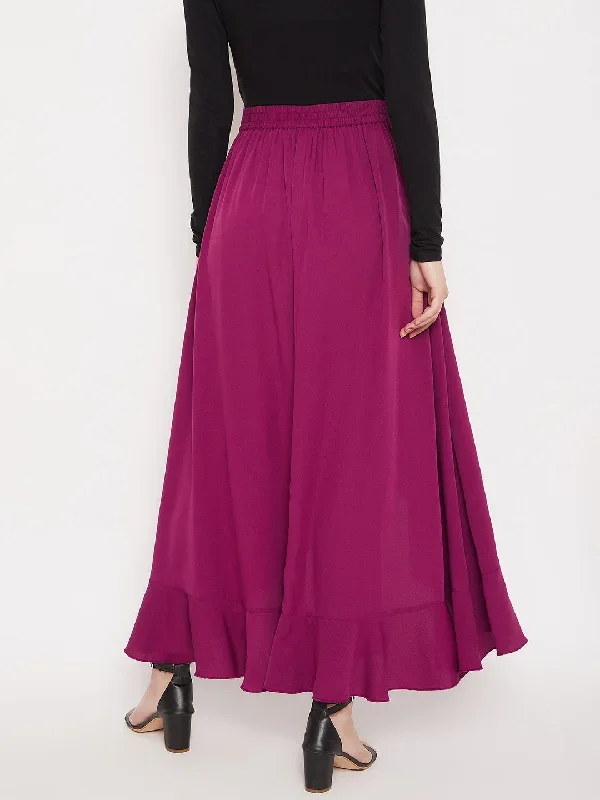 sk813pl-berrylush-purple-solid-ruffled-wrap-skirt-with-pants