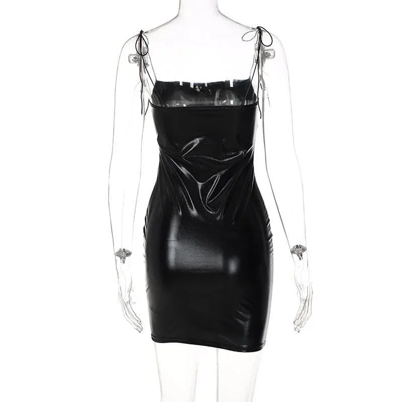 sleeveless-solid-metallic-self-tie-backless-mini-dress