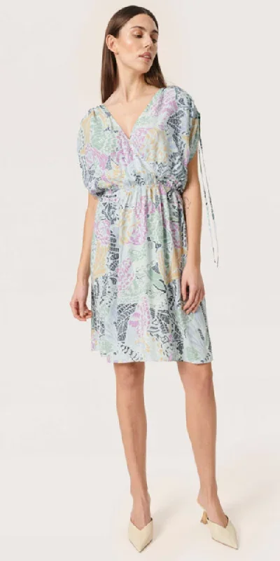 Soaked in Luxury Dolman Wrapover Dress