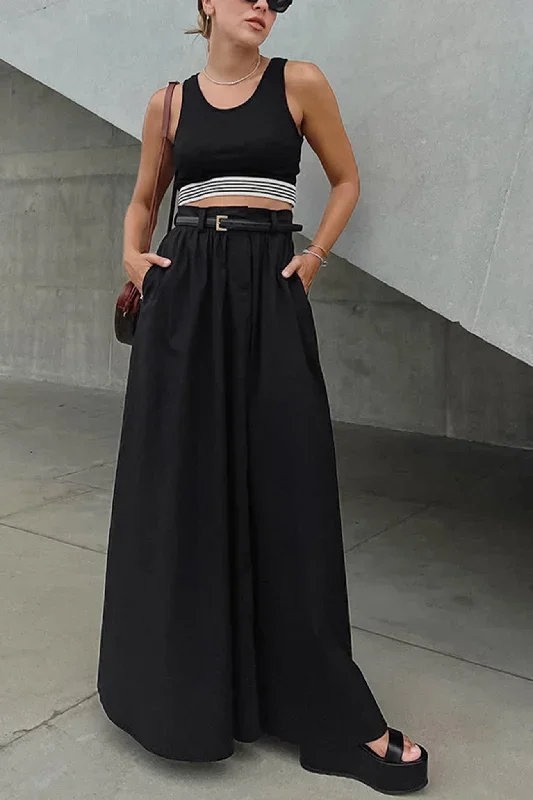 solid-color-high-waist-a-line-maxi-skirt