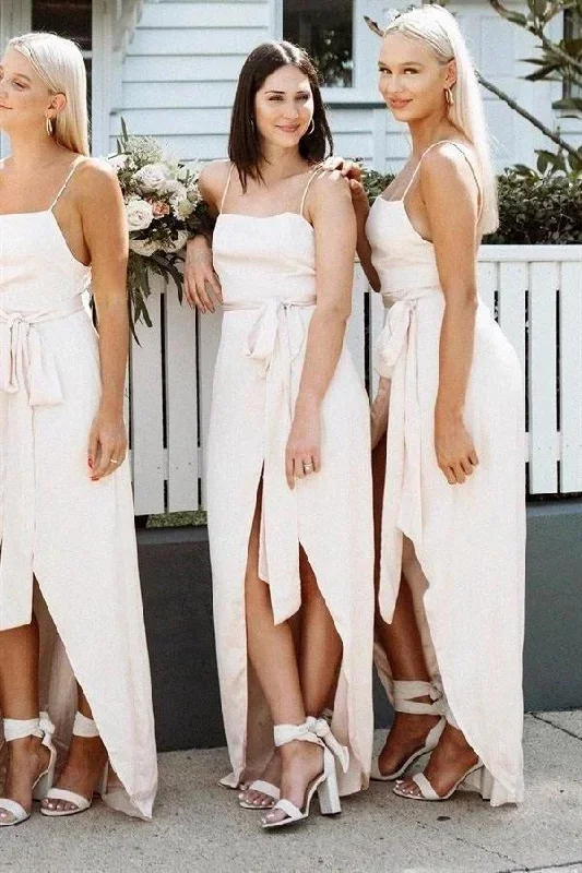 spaghetti-straps-long-wraped-light-peach-bridesmaid-dress