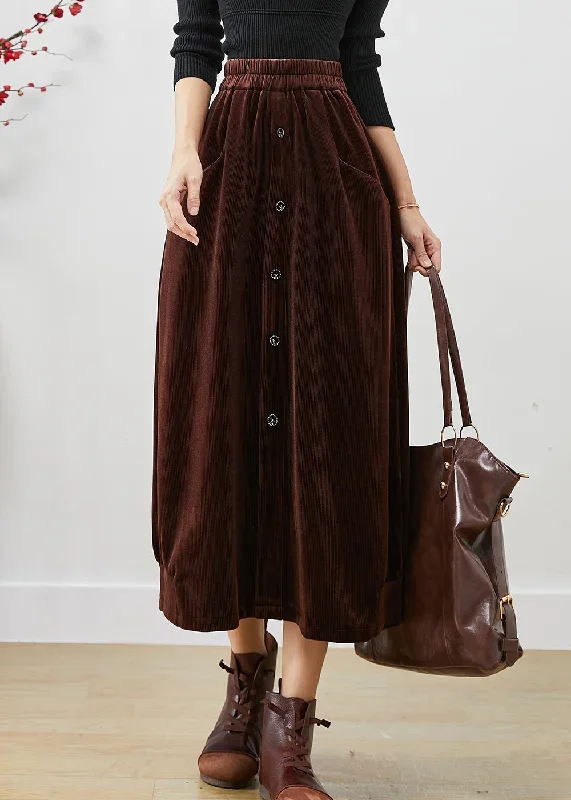 style-chocolate-elastic-waist-button-corduroy-skirts-fall