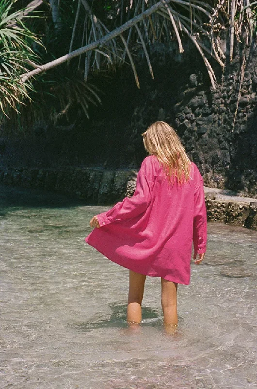 summer-shirt-dress-pink-linen