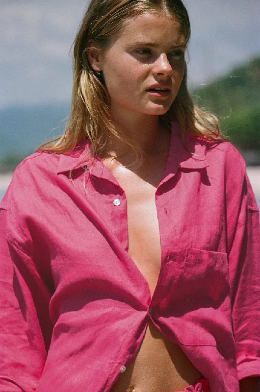 summer-shirt-dress-pink-linen