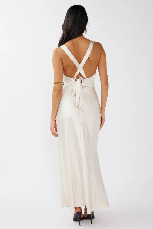 theriz-lace-trim-tied-back-maxi-dress-champagne