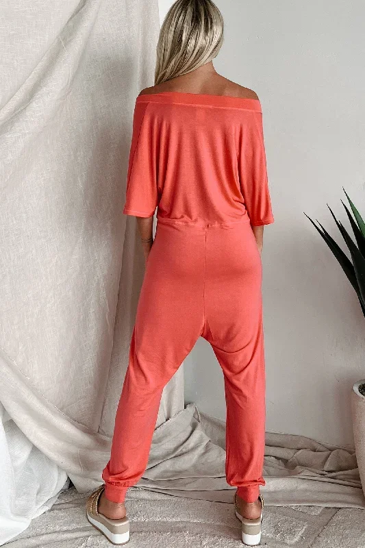 tired-eyes-short-sleeve-slouchy-jumpsuit-coral