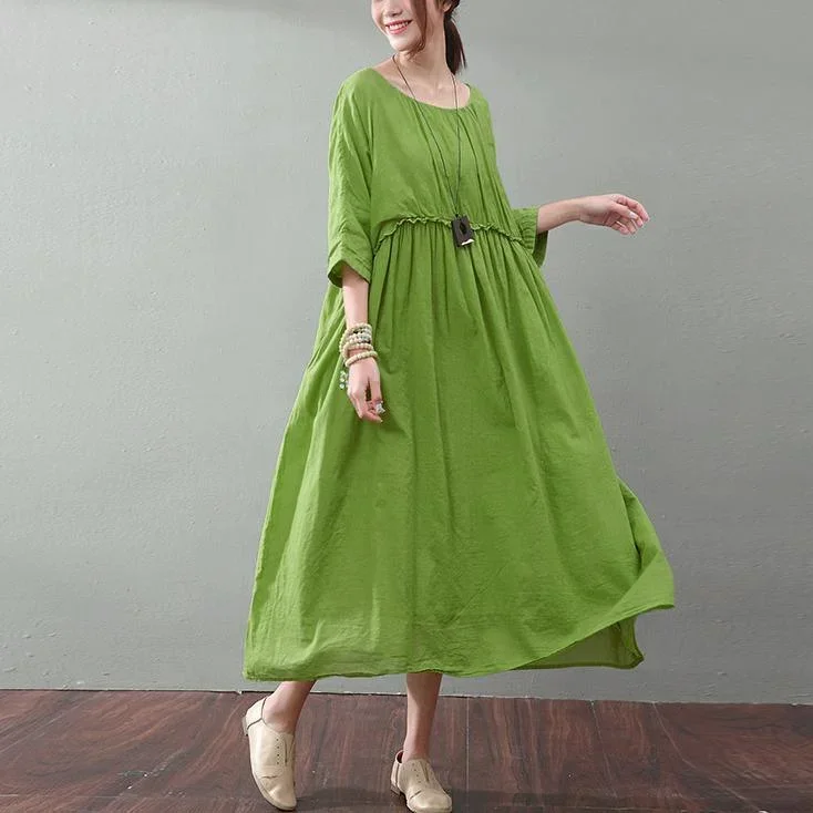 top-quality-green-cotton-dresses-trendy-plus-size-high-waist-cotton-clothing-dress-top-quality-big-hem-kaftans