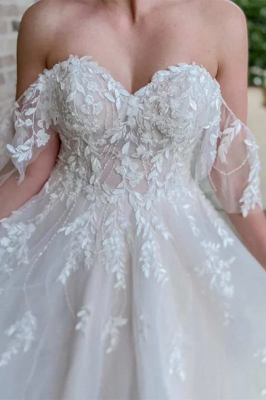 white-appliques-off-the-shoulder-a-line-long-wedding-dress