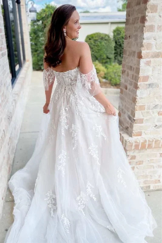 white-appliques-off-the-shoulder-a-line-long-wedding-dress